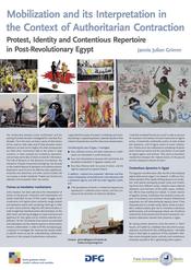 Jannis Grimm: "Mobilization and its Interpretation in the Context of Authoritarian Contraction: The Evolution of Islamists' Collective Action Frames, Protester Identities, and Repertoires in the Interaction with the Egyptian Regime"