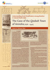 Soheb Ur Rahman Niazi: "Understanding Social Stratification among Muslims in Colonial North India: The Case of the 'Qasbah' Town of Amroha (1878 - 1940)"