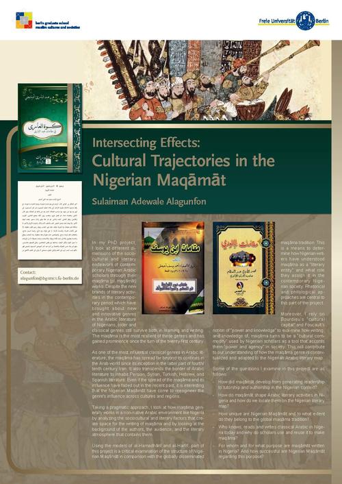 Sulaiman Adewale Alagunfon: "Intersecting Possible Effects: Cultural Trajectories in the Maqamat of Yoruba Scholars"