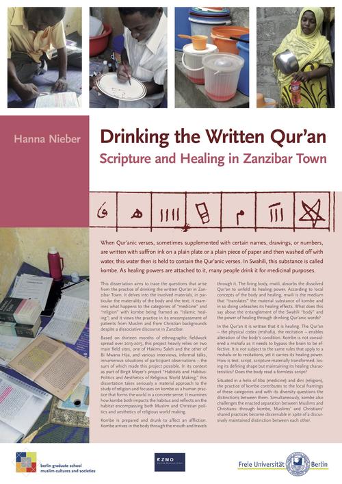 Hanna Nieber: “Drinking the Written Qur’an: Scripture and Healing in Zanzibar Town”