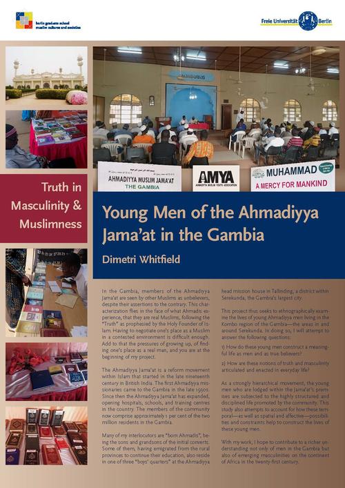 Dimetri Whitfield: "Truth in Masculinity & Muslimness: Young Men of the Ahmadiyya Jama'at in the Gambia"